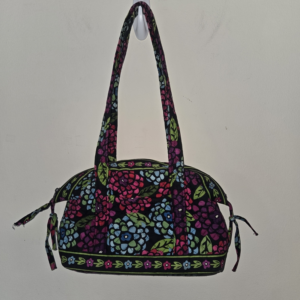 Stephanie Dawn Floral Quilted Purse Vibrant Colors Bright Vintage Look Flower